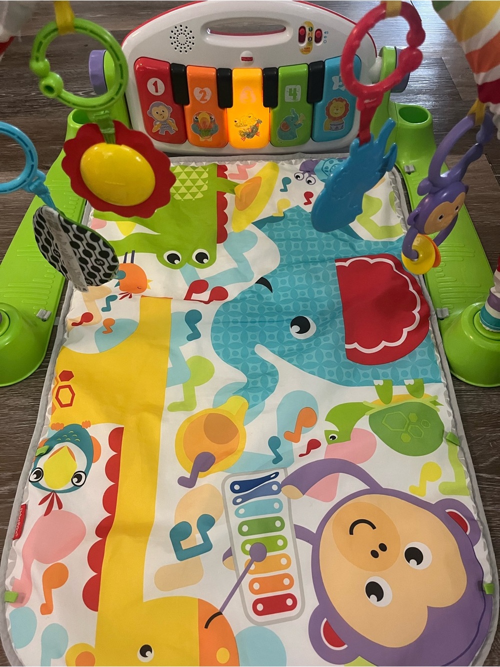 Fisher-Price Baby Playmat Deluxe Kick & Play Piano Gym Learning Toy